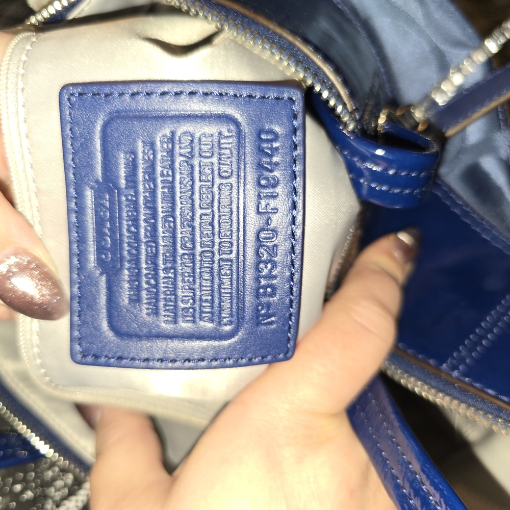 Coach Blue Women's Tote Bag - Picture 6 of 6